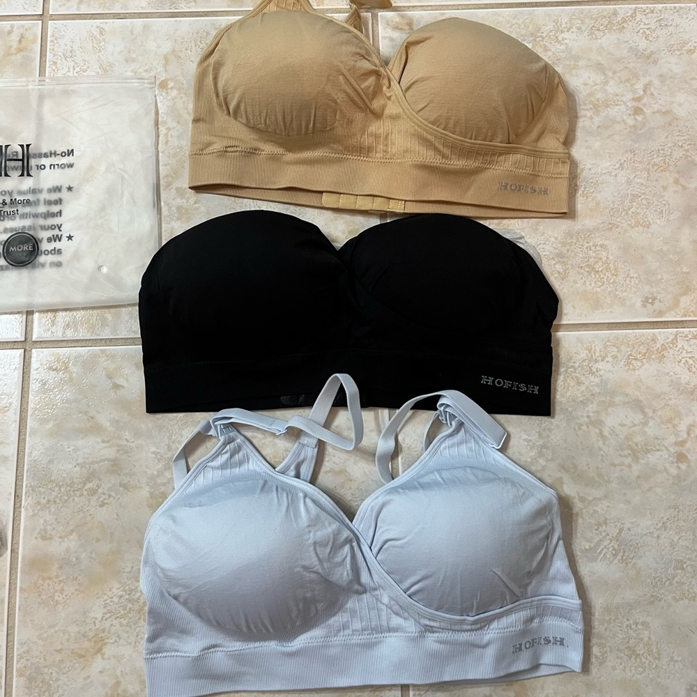 3 pack XL nursing bras